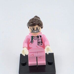 Nurse Minifigure Girl minifigure Building Blocks Nurse Lego Compatible
